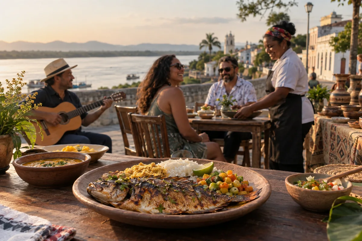 Ilustração por IA: Festival Gastronômico do Pantanal